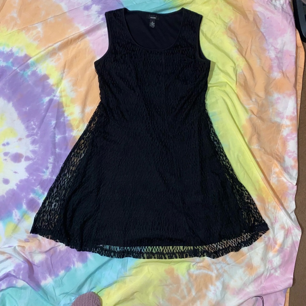 Alfani Black Sleeveless Mini Dress